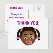 Carte Postale #Proud2BNaturalMe Choisis-Ma-Complexion Merci (Devant / Derrière)