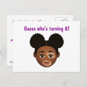 Carte Postale #Proud2BNaturalMe Choisis-Ma-Teinte Anniversaire (Devant / Derrière)