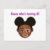 Carte Postale #Proud2BNaturalMe Choisis-Ma-Teinte Anniversaire (Devant)