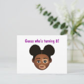 Carte Postale #Proud2BNaturalMe Choisissez-Ma-Teinte Anniversair (Debout devant)