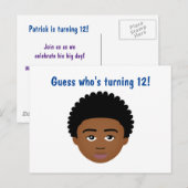 Carte Postale #Proud2BNaturalMe Choisissez-Ma-Teinte Anniversair (Devant / Derrière)