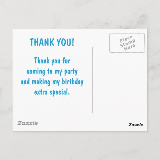 Carte Postale #Proud2BNaturalMe Merci d'anniversaire (Dos)