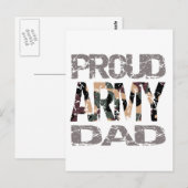 Carte Postale Proud army dad (Devant / Derrière)