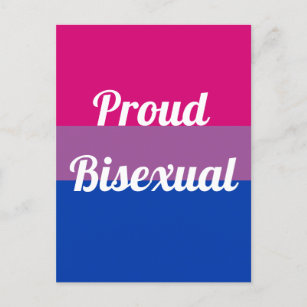 Carte Postale Proud Bisexual   Pride