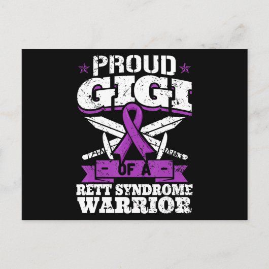 Carte Postale Proud Gigi Of A Rett Syndry Warrior RTT Awarenes (Devant)