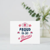 Carte Postale Proud to be a Nurse (Debout devant)