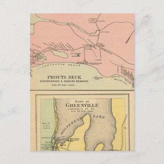 Carte Postale Prouts Neck Scarborough, Higgins (Devant)