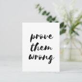 Carte Postale Prouvez-leur une mauvaise motivation (Debout devant)