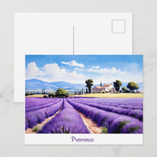 Carte postale Provence (Devant / Derrière)