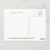 Carte Postale Provence à Paris (Dos)