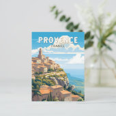 Carte Postale Provence France Voyage Art Vintage (Debout devant)