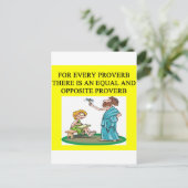 Carte Postale proverbe (Debout devant)
