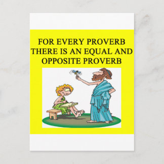 Carte Postale proverbe
