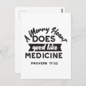 Carte Postale Proverbe 17 Citation Verse Bible Conception altern (Devant / Derrière)