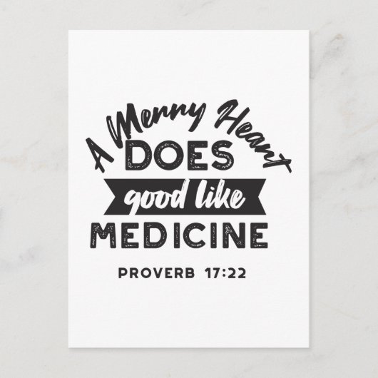 Carte Postale Proverbe 17 Citation Verse Bible Conception altern (Devant)