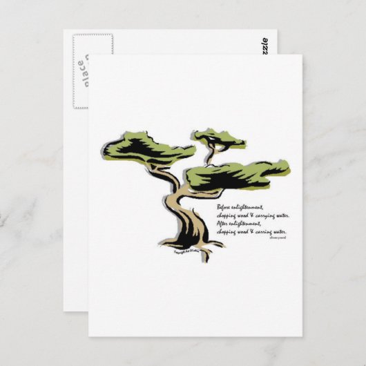 Carte Postale Proverbe chinois (Devant / Derrière)