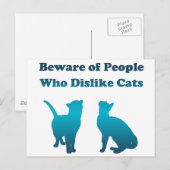 Carte Postale Proverbe de chat irlandais (Devant / Derrière)