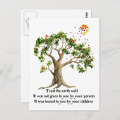 Carte Postale Proverbe de la nature kenyane (Devant / Derrière)