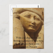Carte Postale Proverbe égyptien sur les femmes (Devant / Derrière)