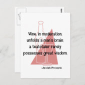 Carte Postale Proverbe juif (Devant / Derrière)