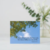 Carte Postale Proverbes 13:12 L'espérance différée rend le cœur  (Debout devant)