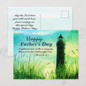 Carte Postale Proverbes 20:7 Verset biblique Fête des Pères, Pha (Devant / Derrière)