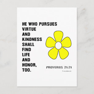 Carte Postale Proverbes 22:21 Vertu