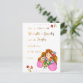 Carte Postale Proverbes 31:25 Elle est habillée de force (Debout devant)