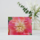 Carte Postale Proverbes 3 : 3-4 Amour et foi (Debout devant)