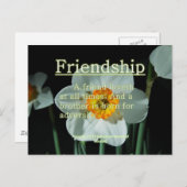 Carte Postale Proverbes d'amitié 17:17 (Devant / Derrière)