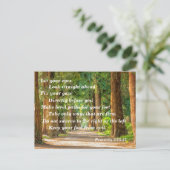 Carte Postale Proverbes de versets bibliques 4:25-27 (Debout devant)