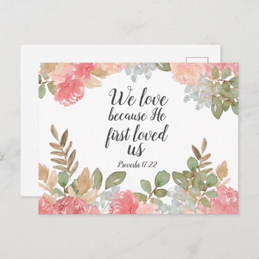 Carte Postale Proverbes des écritures 17:22 (Devant / Derrière)