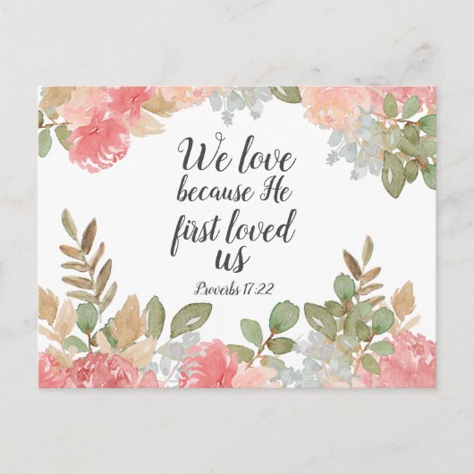 Carte Postale Proverbes des écritures 17:22 (Devant)