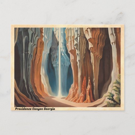 Carte Postale Providence Canyon Georgia Vintage voyage (Devant)