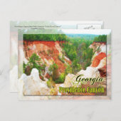 Carte Postale Providence Canyon State Park, Géorgie (Devant / Derrière)