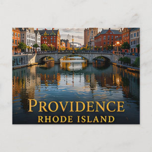 Carte Postale Providence Rhode Island Front de rivière historiqu