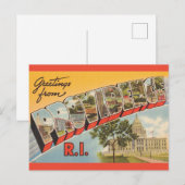 Carte Postale Providence RI vintage  (Devant / Derrière)