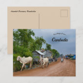 Carte Postale Province de Kandal Cambodge (Devant / Derrière)