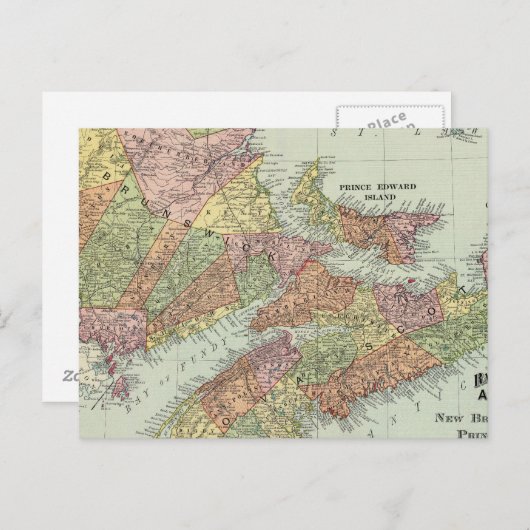 Carte Postale Provinces maritimes du Canada (Devant / Derrière)