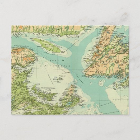 Carte Postale Provinces maritimes et Terre-Neuve (Devant)