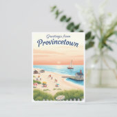Carte Postale Provincetown, Massachusetts – Plages de Cape Cod (Debout devant)