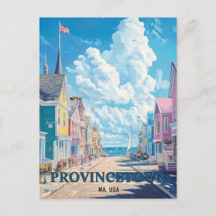 Carte Postale Provincetown Massachusetts USA Travel
