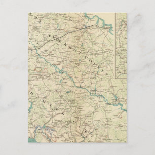 Carte Postale Proximité Richmond, Va, Péninsule