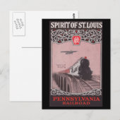 Carte Postale PRR Train Spirit of St. Louis (Devant / Derrière)