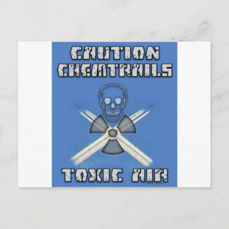 Carte Postale Prudence Chemtrails - Air toxique