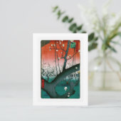 Carte Postale Prunier du Dragon endormi, Kameido Hiroshige Beaux (Debout devant)