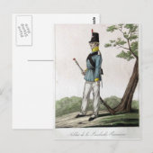 Carte Postale Prussien Landwehr (Devant / Derrière)