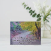 CARTE POSTALE PSALM 119:105 THY WORD - LIGHT TO MON CHEMIN - (Debout devant)