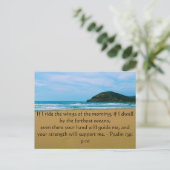 Carte Postale Psalm 139: 9-10 BEAUTIFUL BIBLICAL QUOTATION (Debout devant)