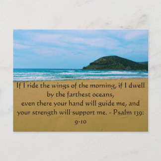 Carte Postale Psalm 139: 9-10 BEAUTIFUL BIBLICAL QUOTATION